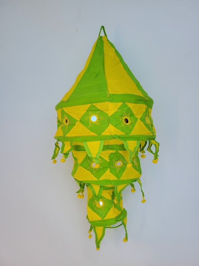 Green and Yellow Hanging Lantern