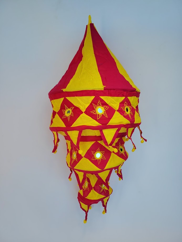 Red and Yellow Hanging Lantern
