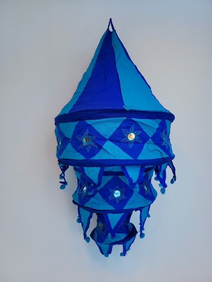 Hues of Blue Hanging Lantern