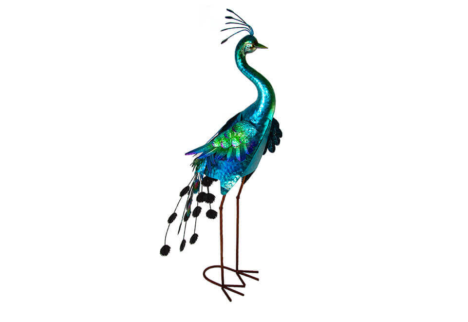 Blue Metal Peacock