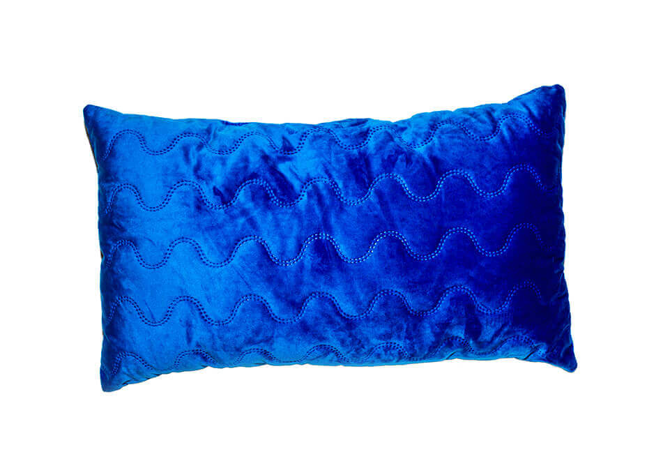 Blue Wavey Pillow