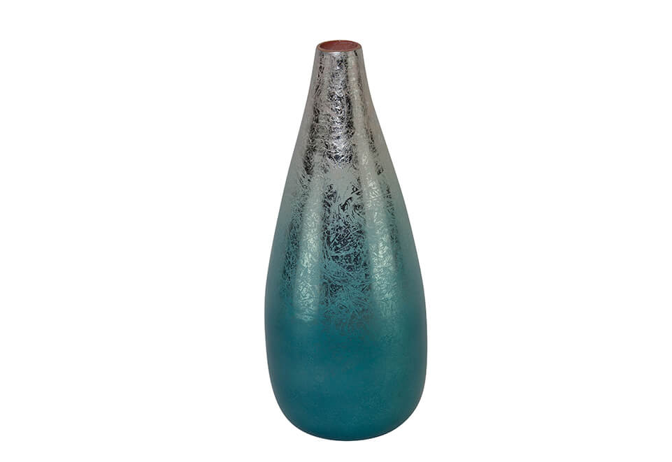 Blue & Silver Vase