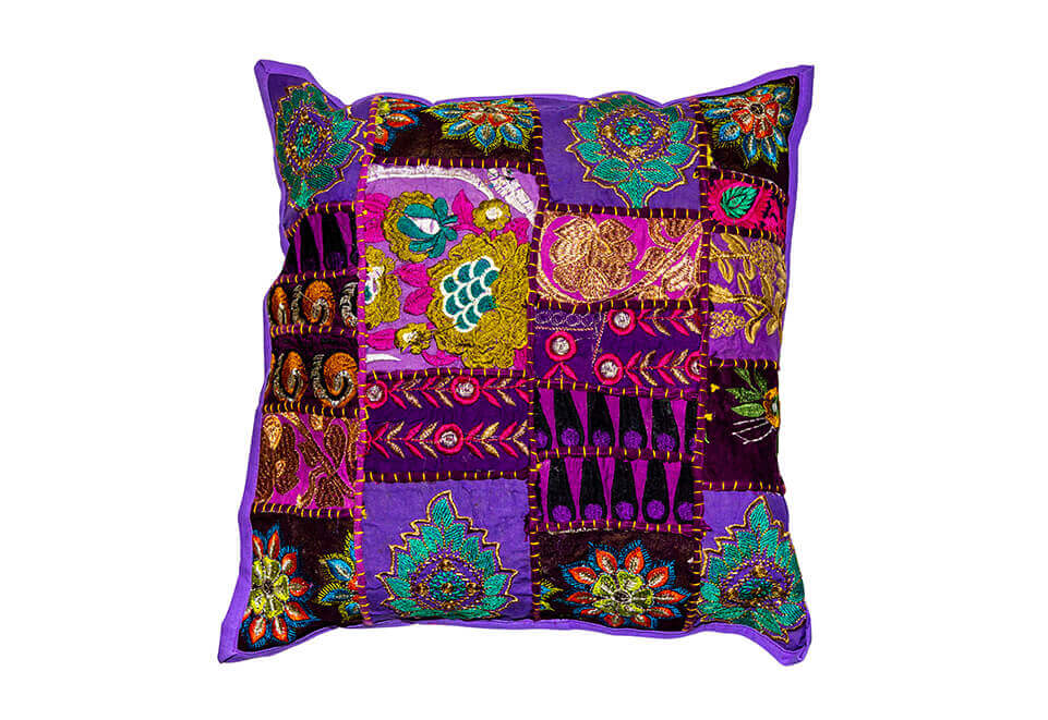 Purple Quilted Pillow
