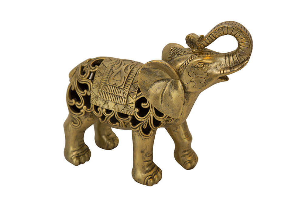 Golden Brass Elephant