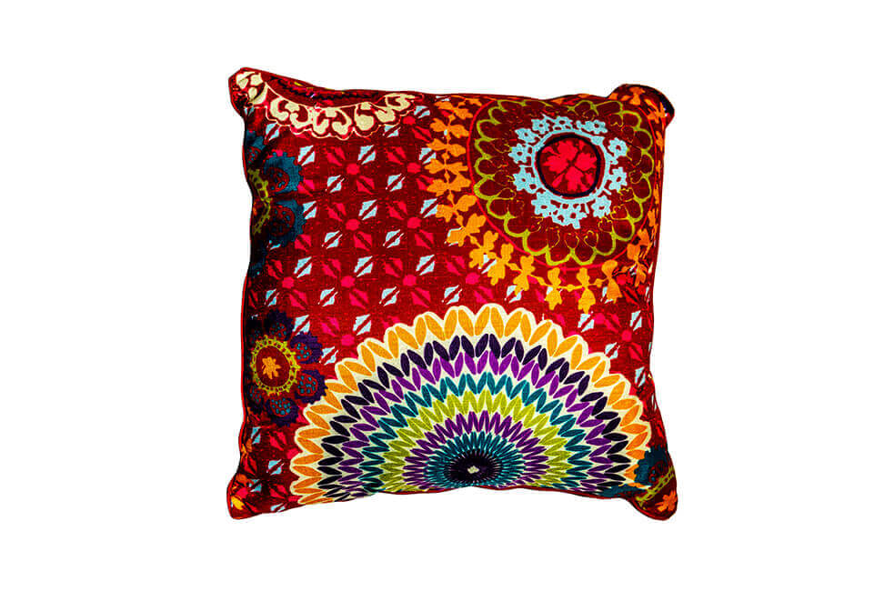 Multicolored Patterned Pillow
