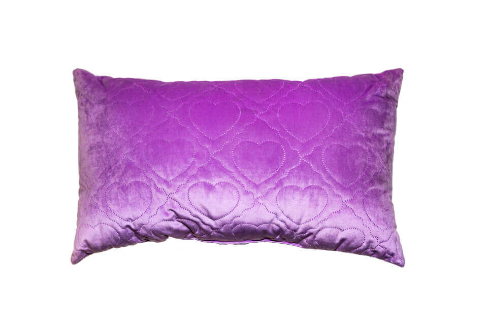 Purple Hearted Pillow
