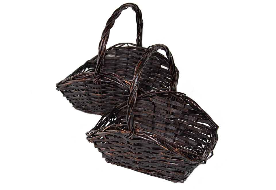 Small Black Wicker Baskets