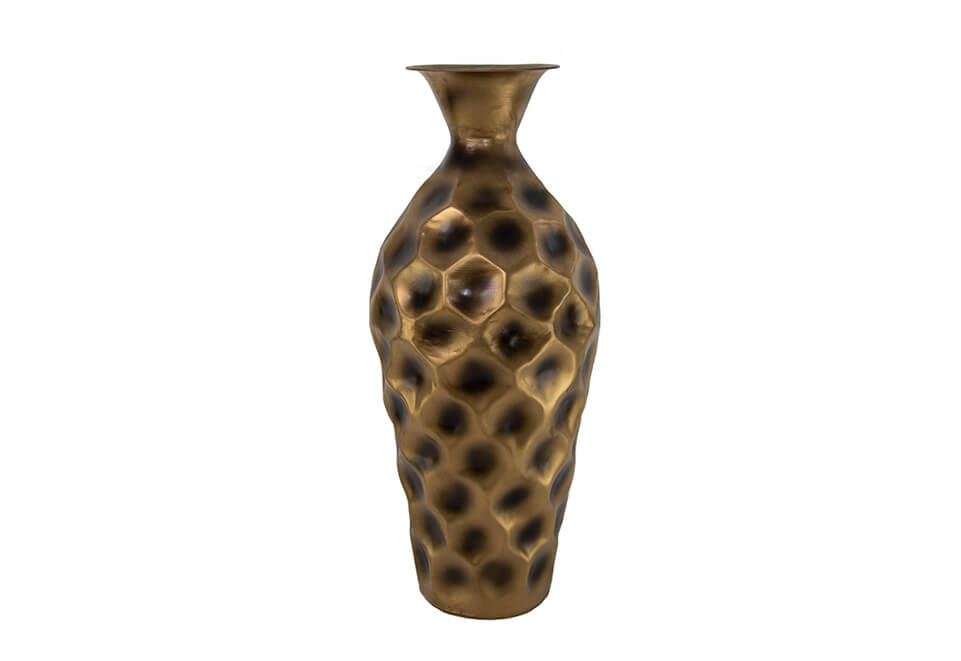 Darkened Brass Vase