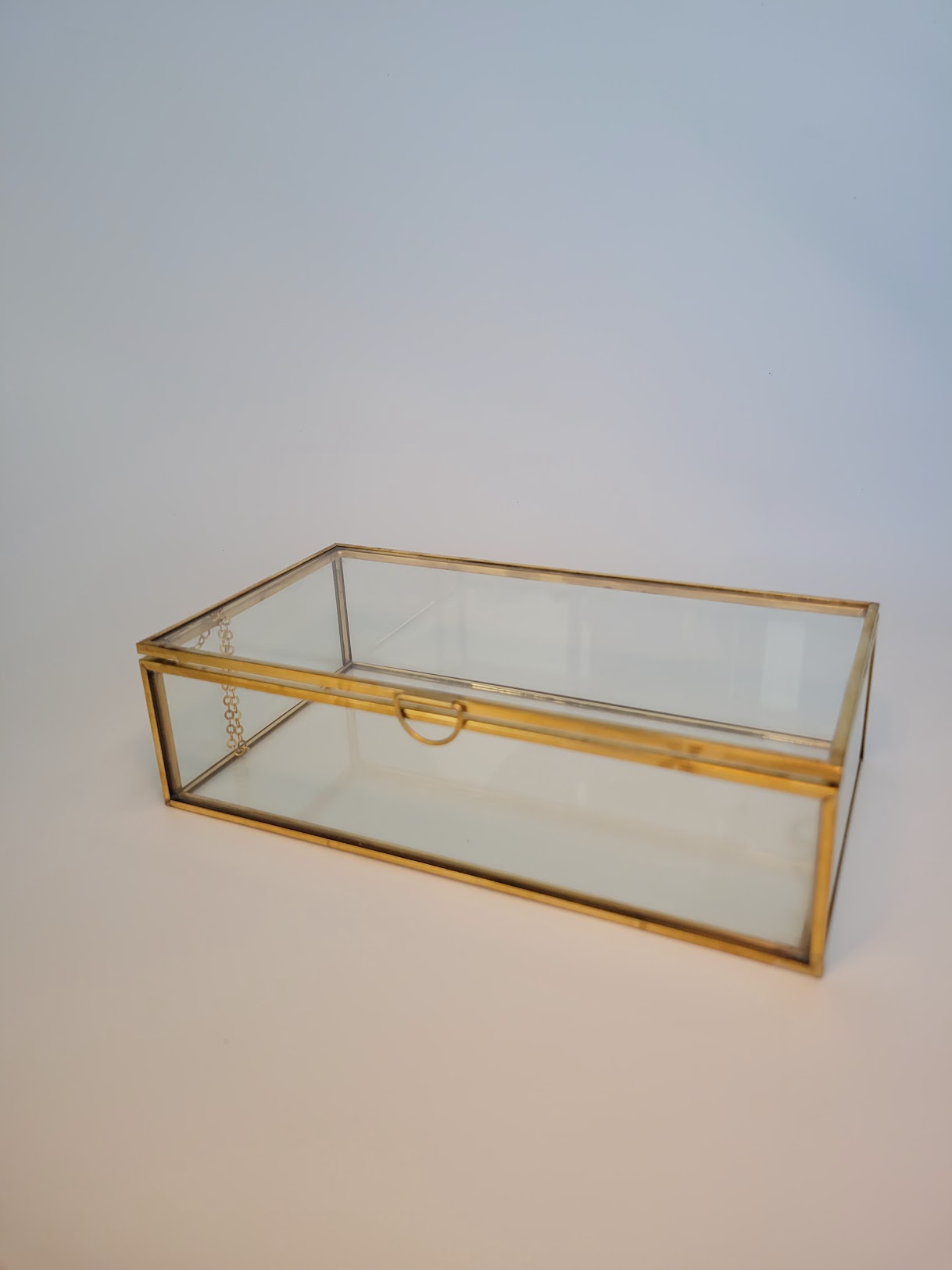 Glass and Gold Decorative Box