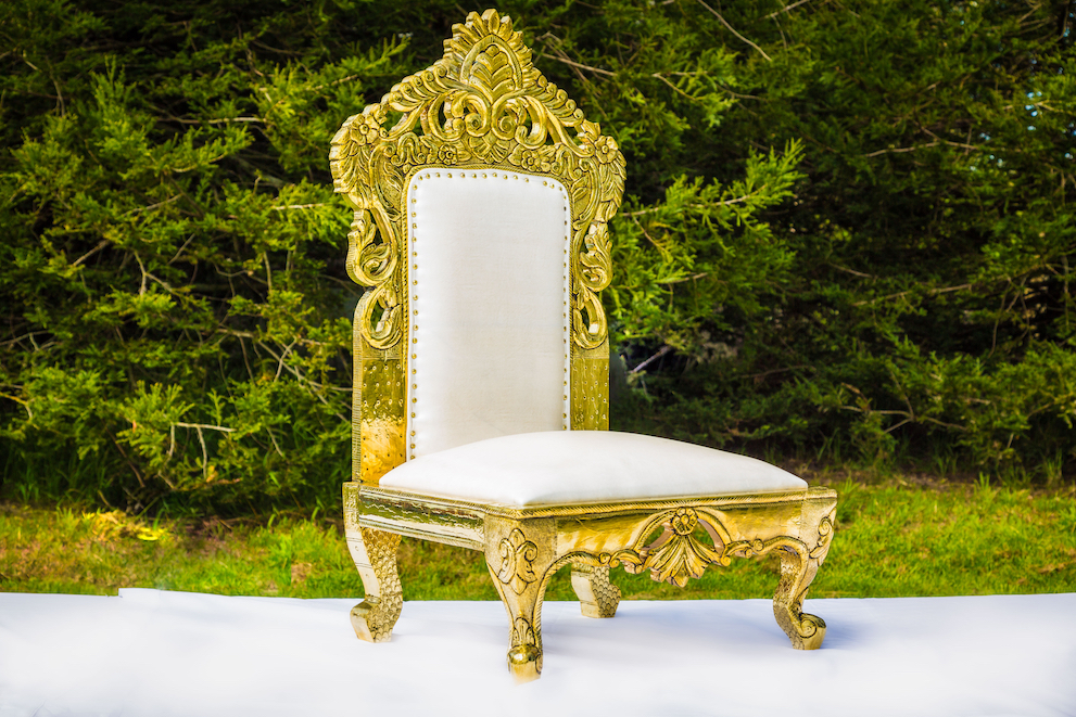 Golden Brass Chair