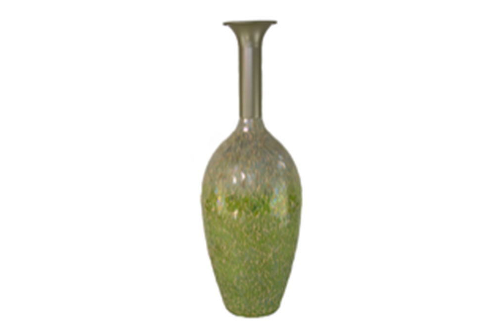 Mosaic Hazel Glass Vase