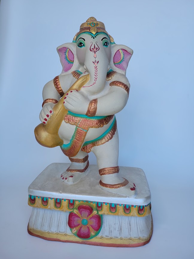 Musical Ganesha with Instrument