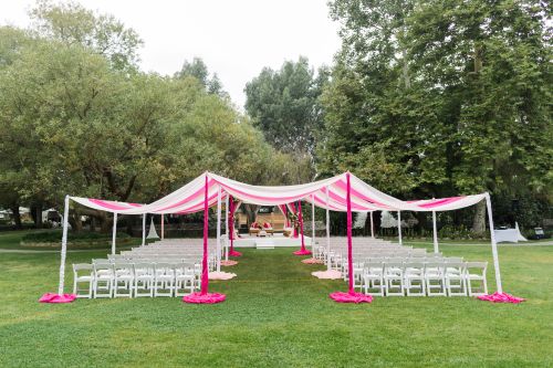 Pipe and Drape Shade Structure 
