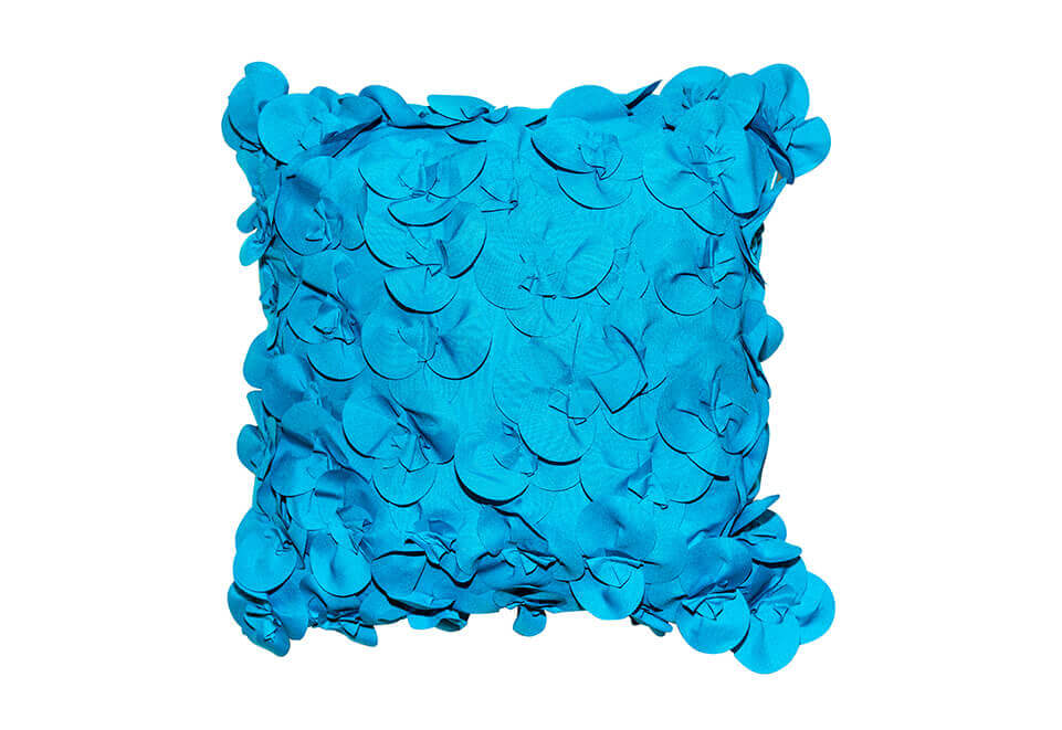 Square Aqua Blue Pillow