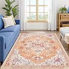Terracotta Indian-Inspired Rug