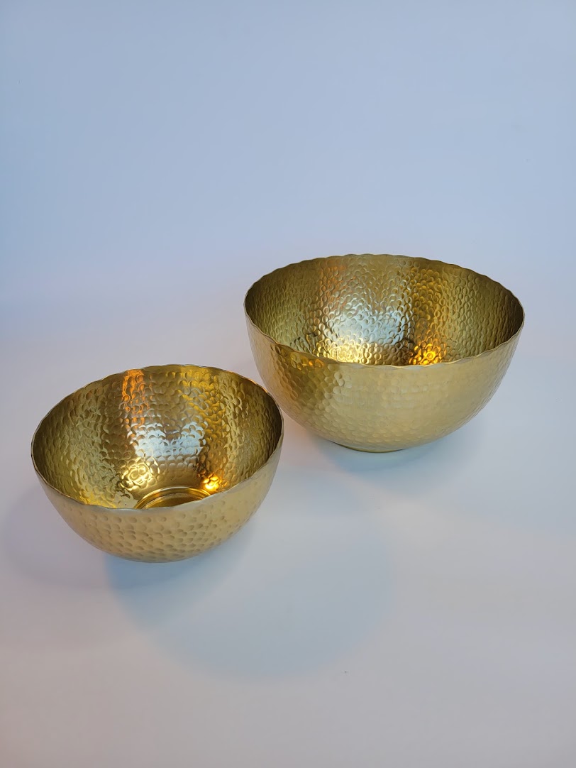 Textured Gold Bowls
