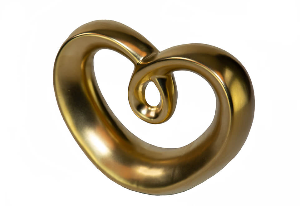 Woven Brass Heart