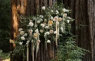 Hindu wedding cake with elegant floral design at a California wedding celebration, styled for a traditional Hindu ceremony and reception