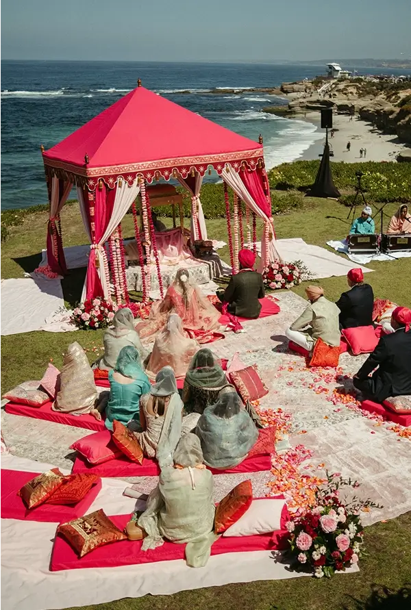 Indian wedding décor and celebration moments