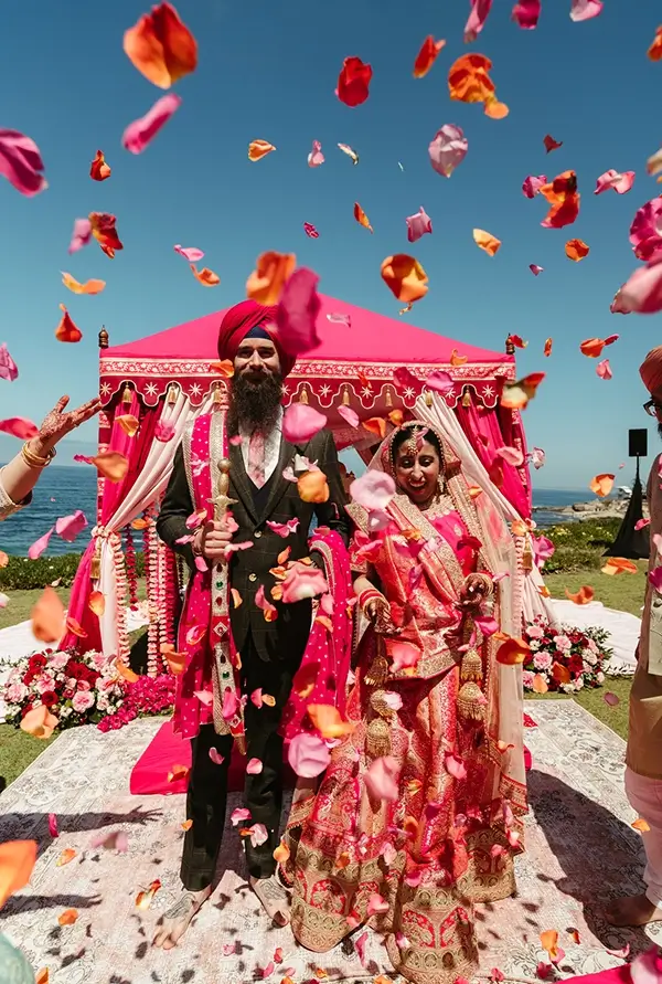 Indian wedding décor and celebration moments