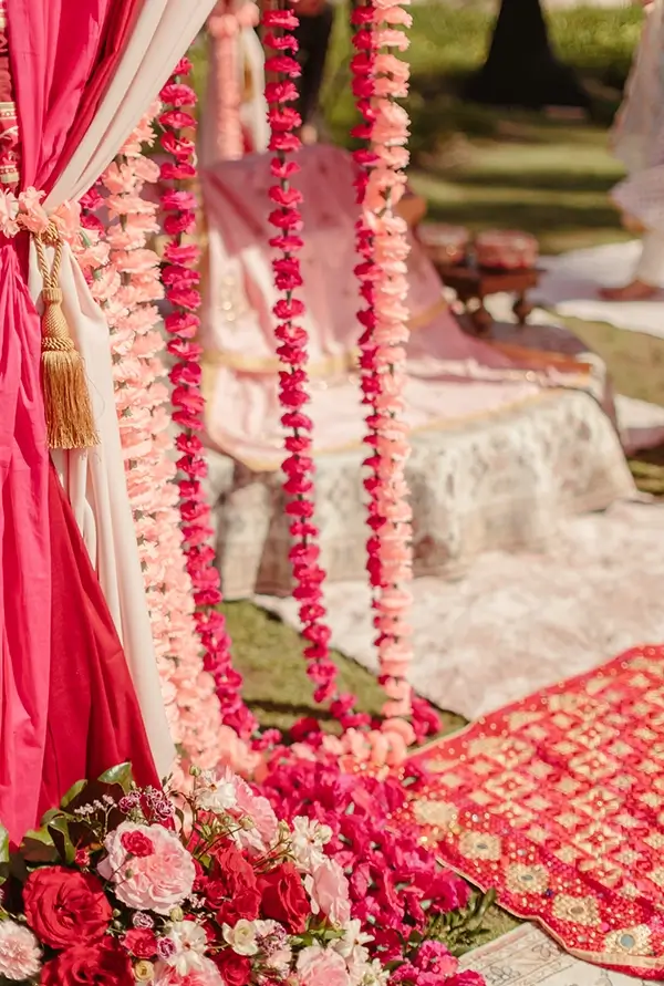Indian wedding décor and celebration moments